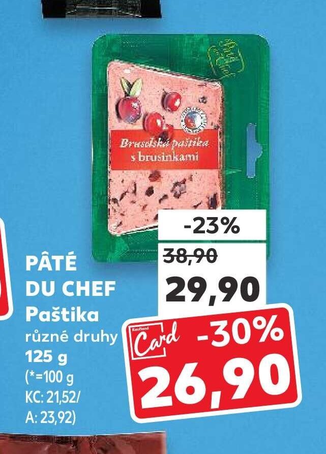 PÂTÉ DU CHEF Paštika
