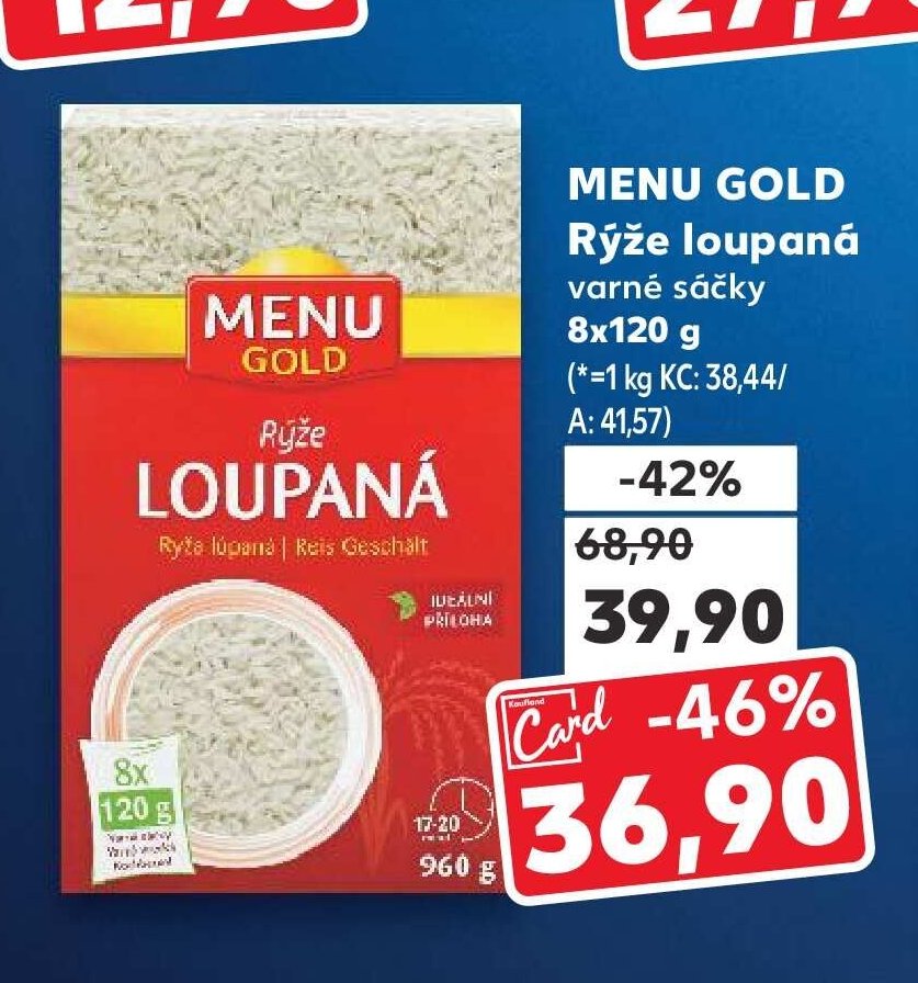 MENU GOLD Rýže loupaná