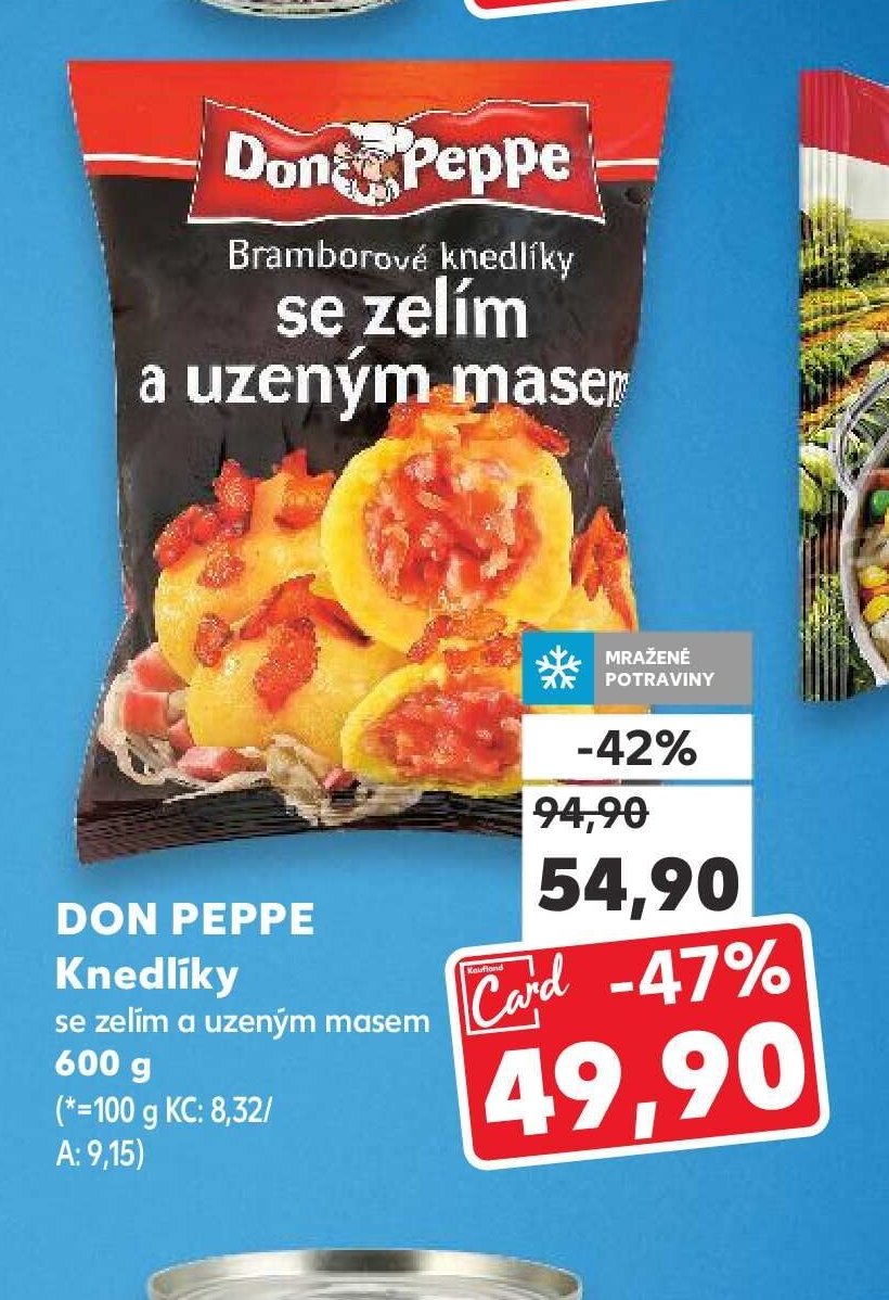 DON PEPPE Knedlíky se zelím a uzeným masem
