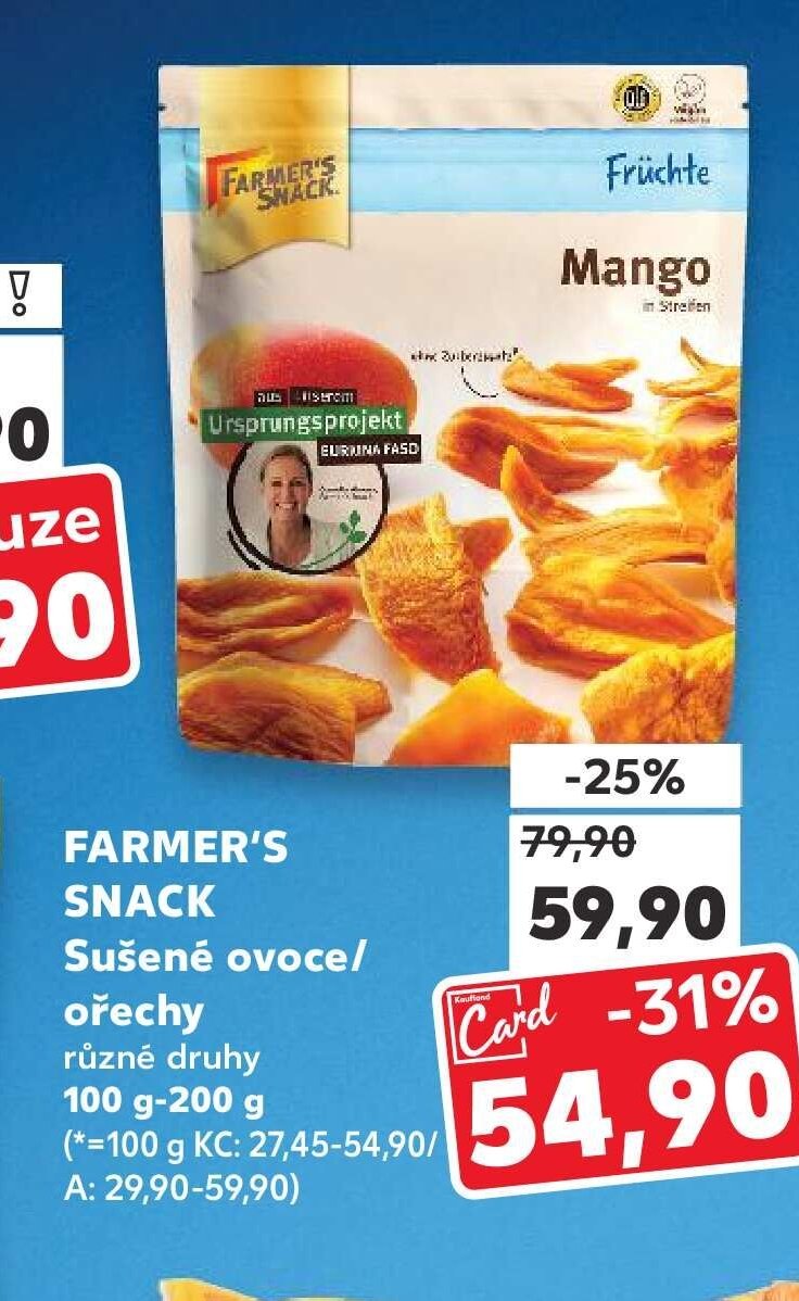 FARMER'S SNACK Sušené ovoce/ořechy