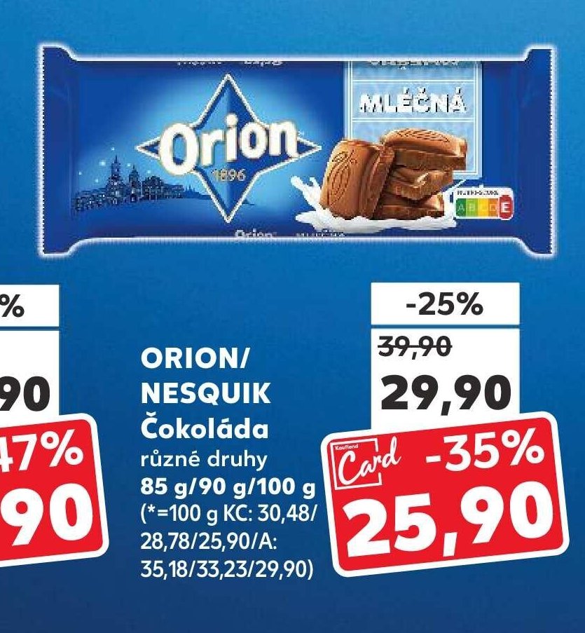 ORION/NESQUIK Čokoláda