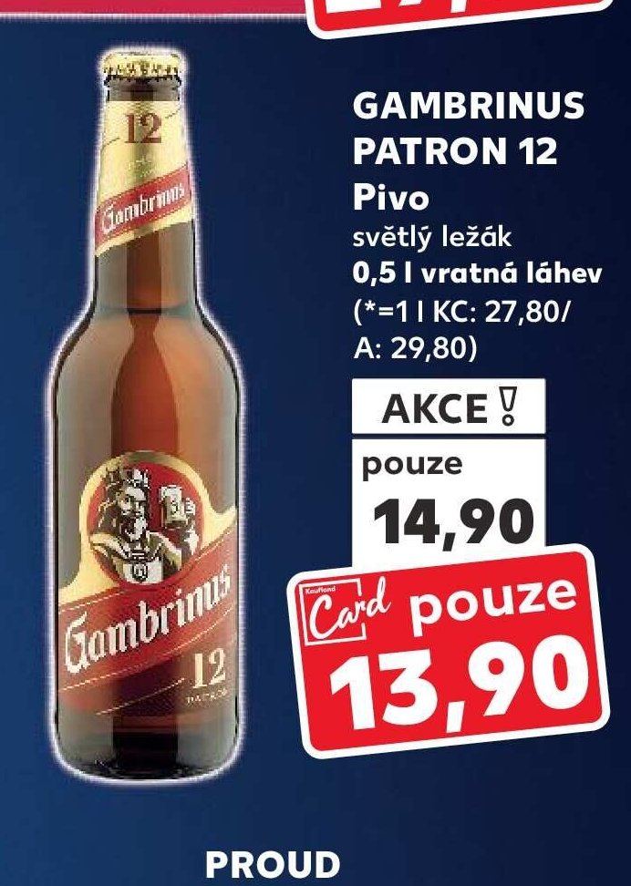 Gambrinus Patron 12 Pivo