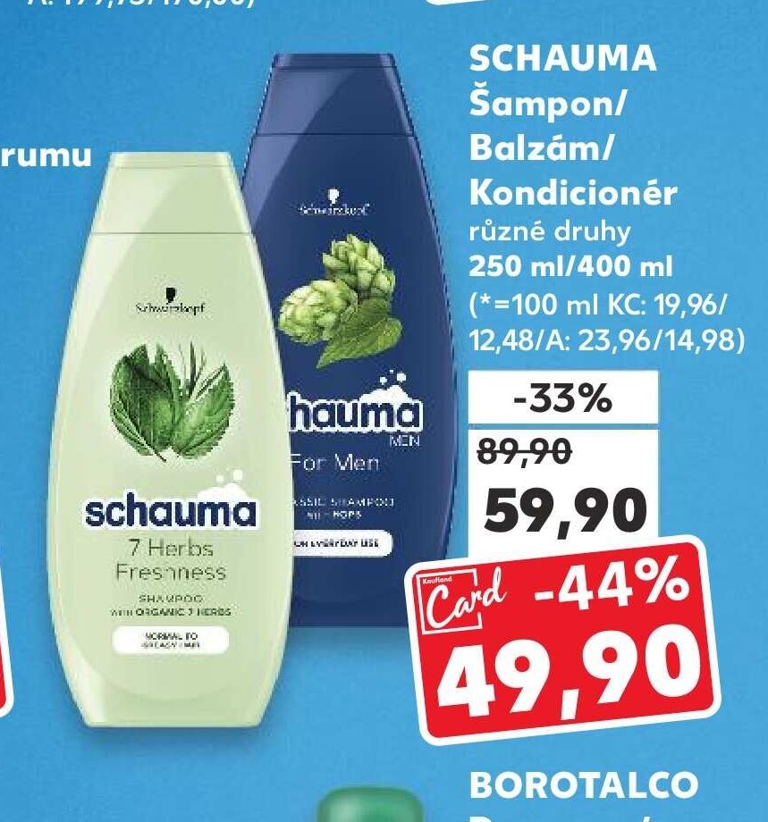 Schauma šampon/balzám/kondicionér