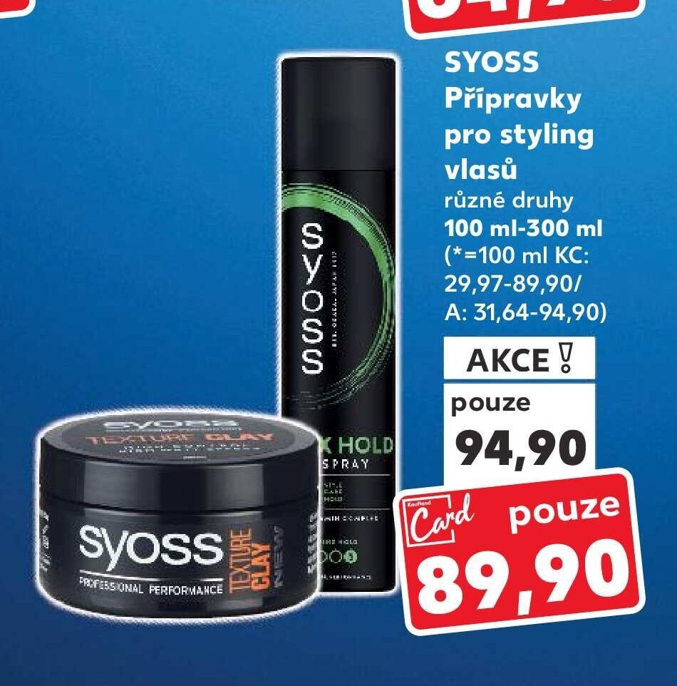Syoss přípravky pro styling vlasů