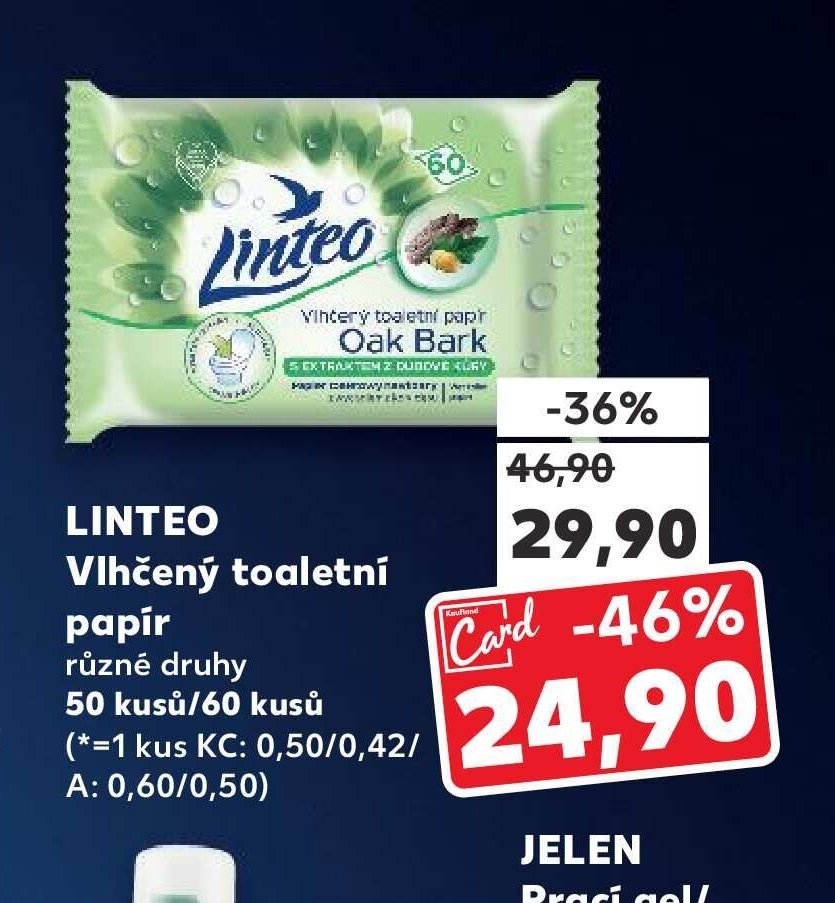 Linteo Vlhčený toaletní papír