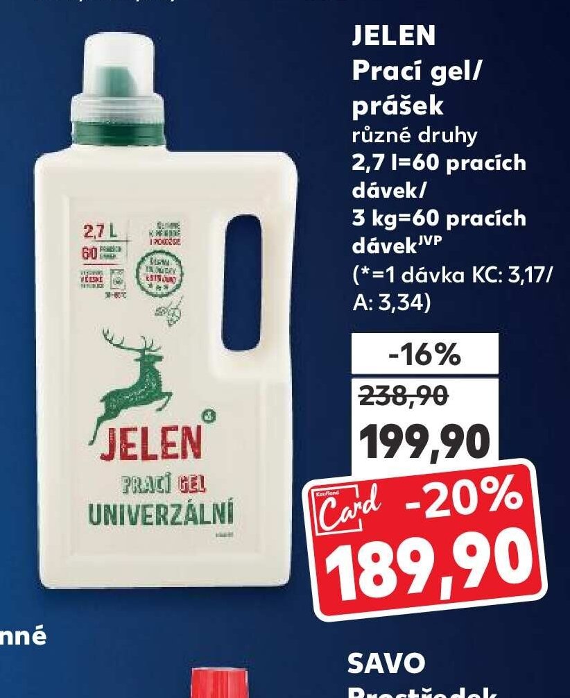 Jelen Prací gel/prášek