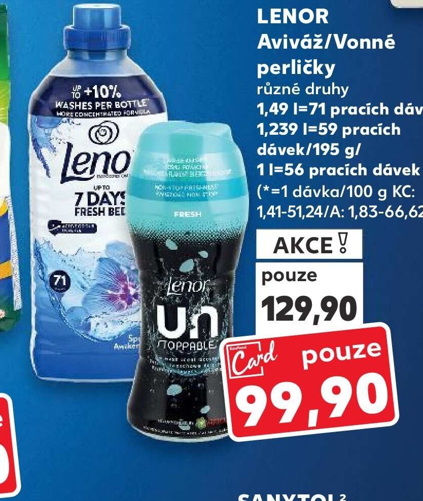 Lenor Aviváž/Vonné perličky