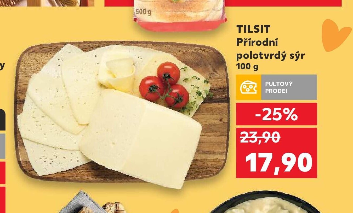 Tilsit Přírodní polotvrdý sýr