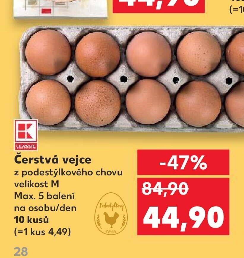 Čerstvá vejce