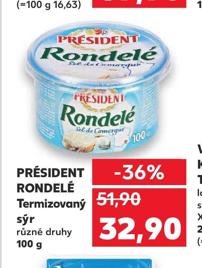 Président Rondelé Termizovaný sýr