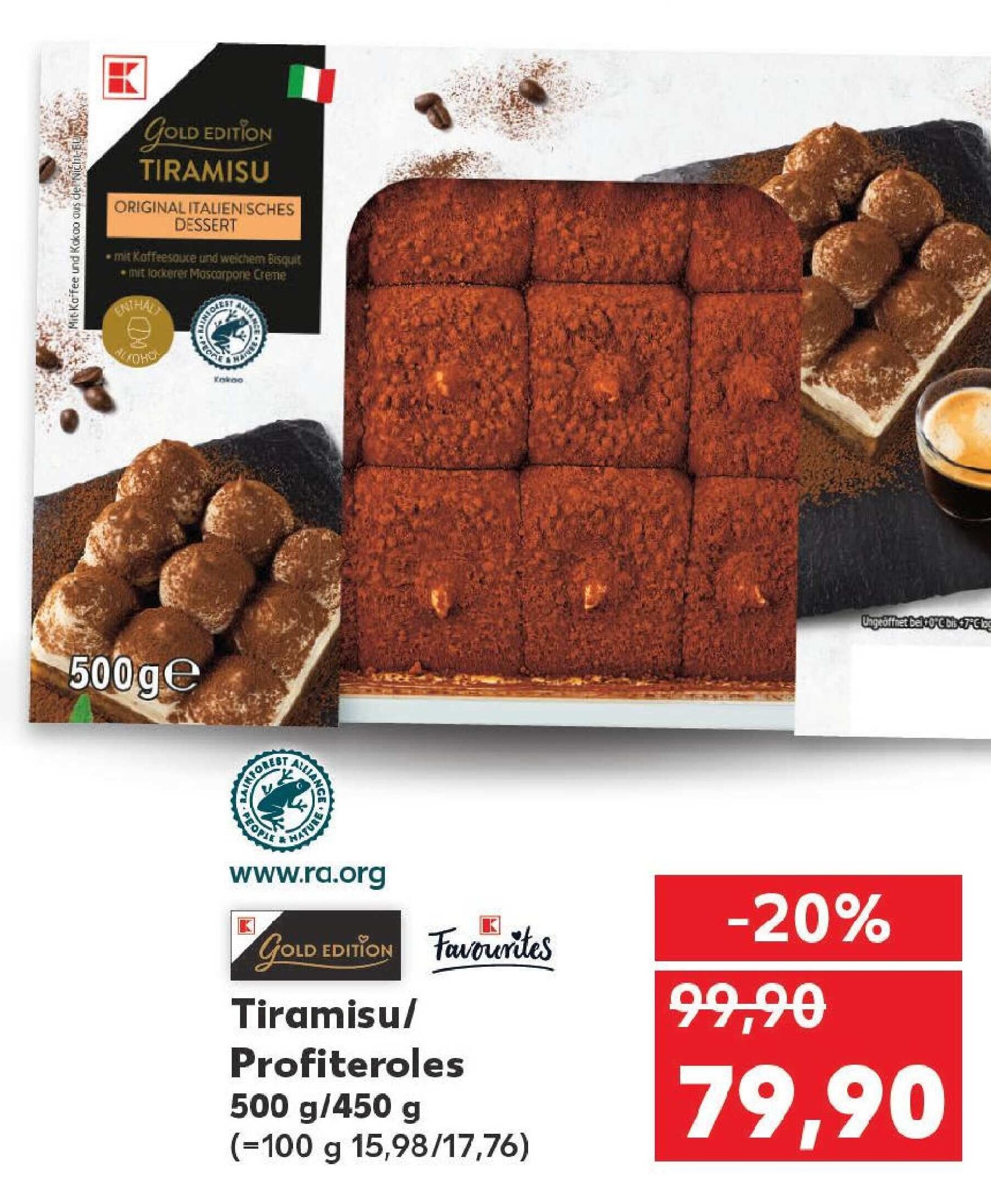 Tiramisu / Profiteroles