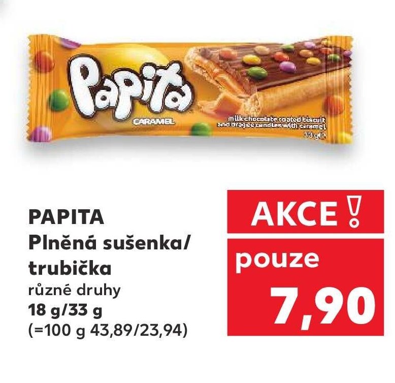 PAPITA Plněná sušenka/trubička