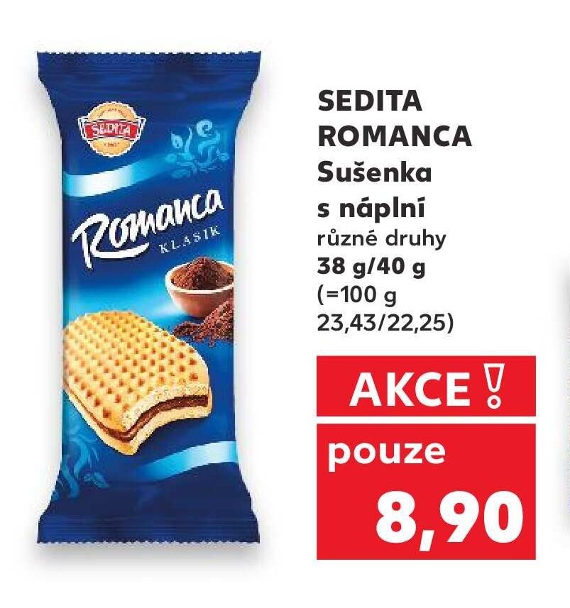 SEDITA ROMANCA Sušenka s náplní