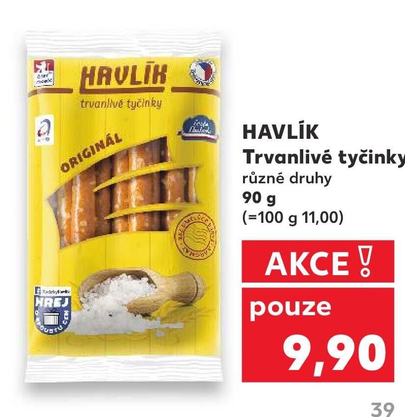 HAVLÍK Trvanlivé tyčinky