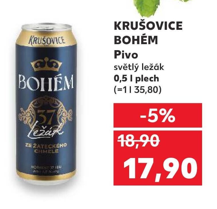 KRUŠOVICE BOHÉM Pivo