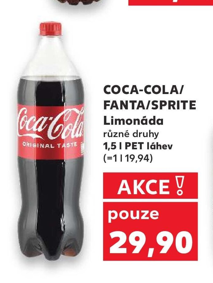 Coca-Cola/Fanta/Sprite Limonáda