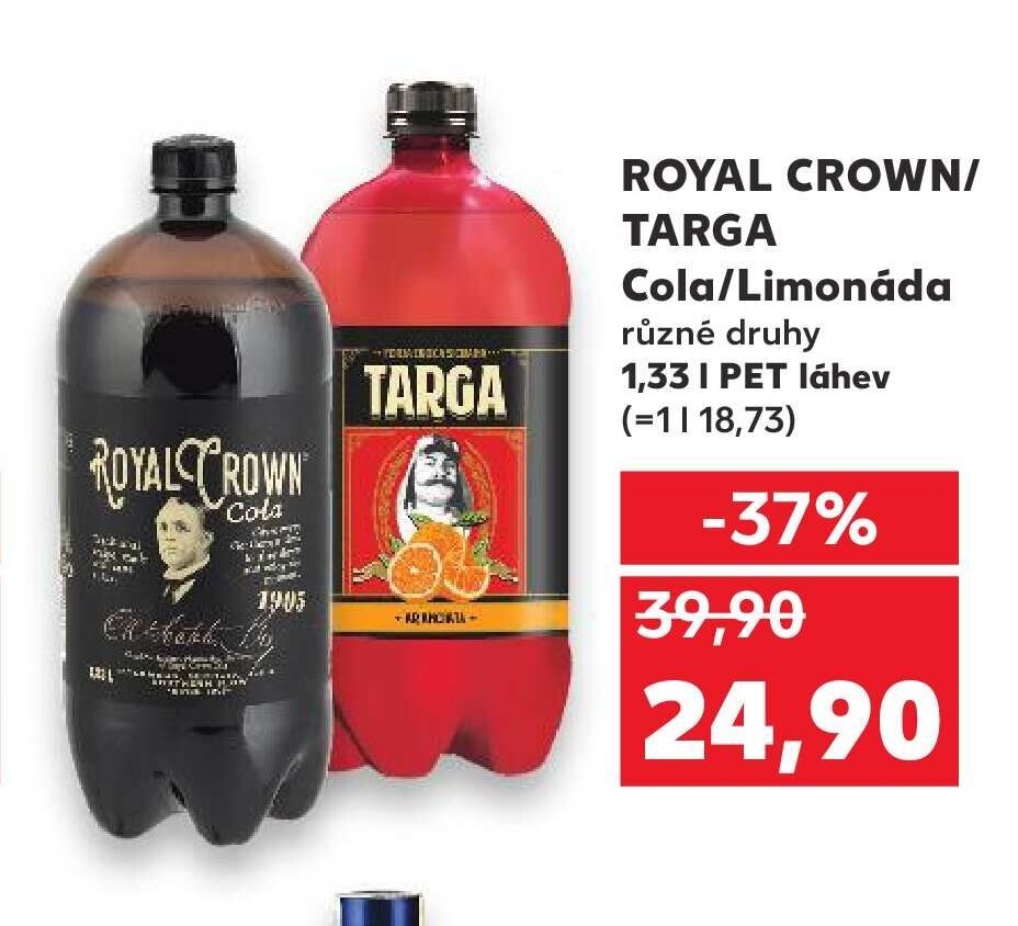 Royal Crown/Targa Cola/Limonáda