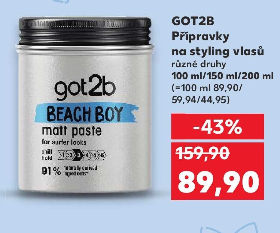 GOT2B Přípravky na styling vlasů