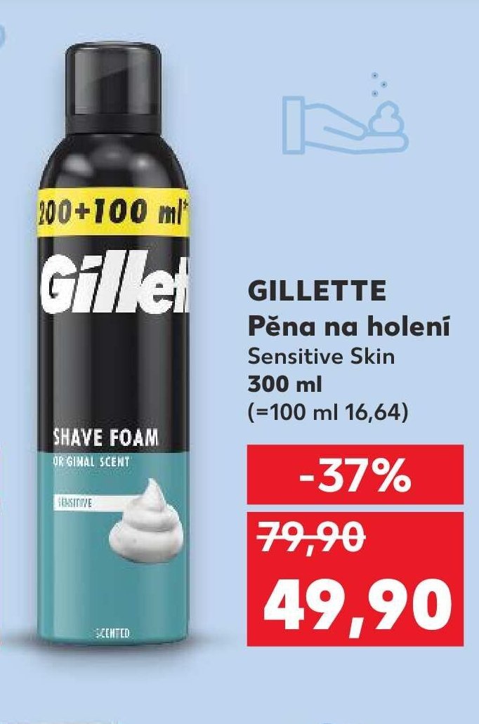 GILLETTE Pěna na holení Sensitive Skin
