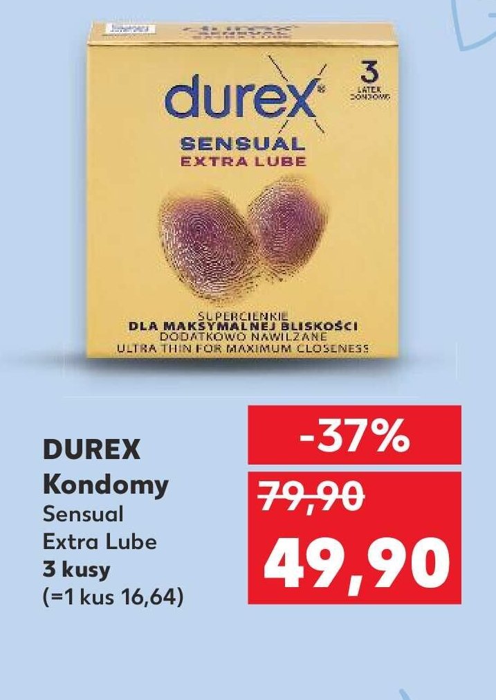DUREX Kondomy Sensual Extra Lube