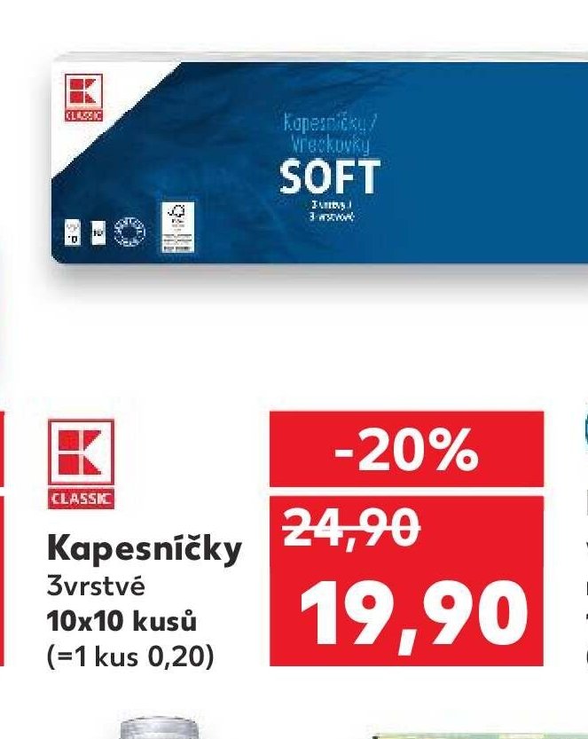 Kapesníčky 3vrstvé