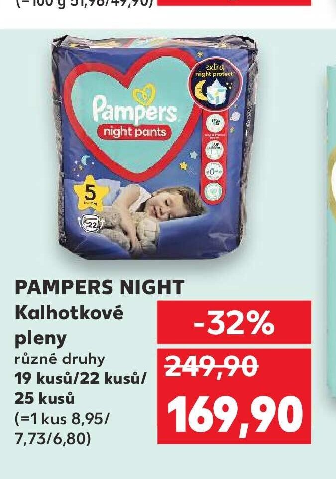 Pampers Night Kalhotkové pleny