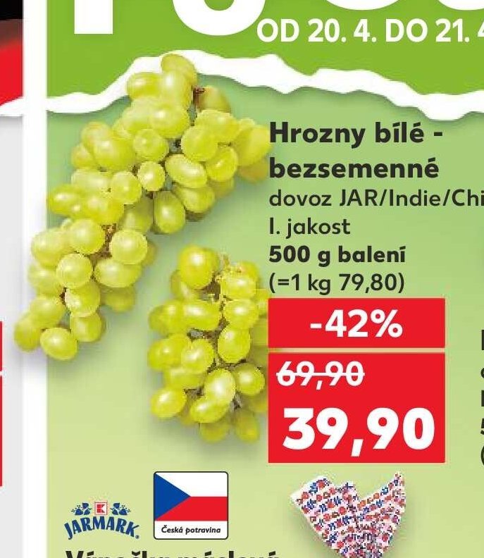 Hrozny bílé bezsemenné