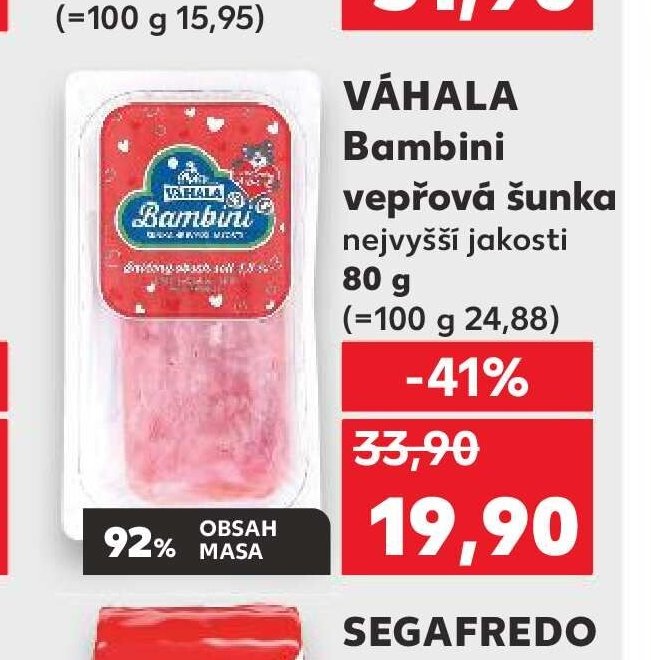 VÁHALA Bambini vepřová šunka