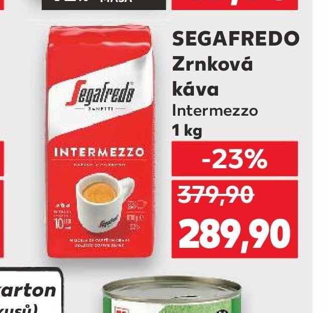 SEGAFREDO Zrnková káva Intermezzo