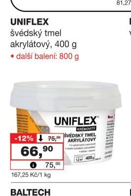 UNIFLEX švédský tmel akrylátový
