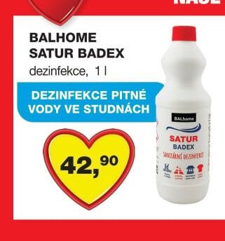BALHOME SATUR BADEX dezinfekce