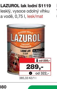 LAZUROL lak lodní S1119