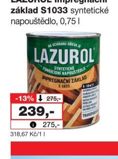 LAZUROL Impregnační základ S1033