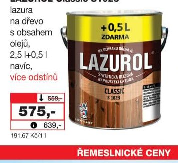 LAZUROL Classic S1023 lazura