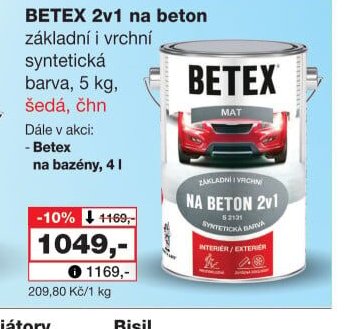 BETEX 2v1 na beton