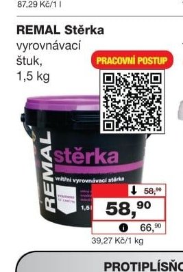REMAL Stěrka vyrovnávací štuk