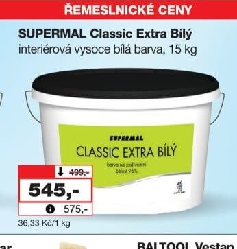 SUPERMAL Classic Extra Bílý