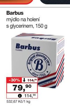 Barbus mýdlo na holení