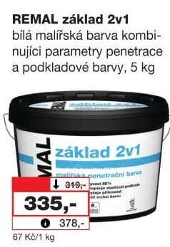 Barva penetrační 2v1 Základ Remal