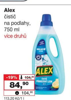 Čistič na podlahy Alex
