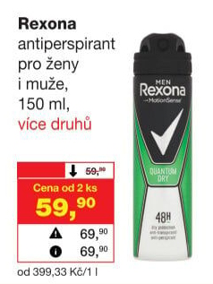 Deodorant sprej Rexona