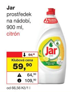 Prostředek na nádobí Jar