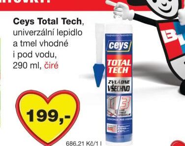 Univerzální lepidlo a tmel Total Tech Ceys