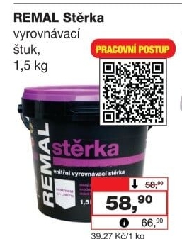 Vyrovnávací stěrka Remal