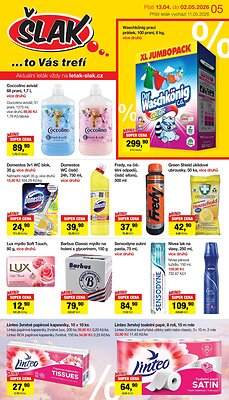 akční leták Šlak drogerie 13.4.2026-2.5.2026