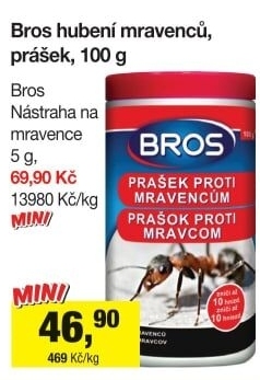 Prášek proti mravencům Bros