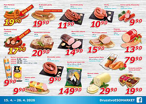 akční leták ESO MARKET 15.4.2026-26.4.2026