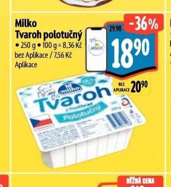 Milko Tvaroh polotučný