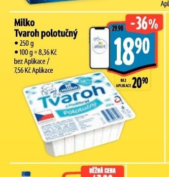Milko Tvaroh polotučný