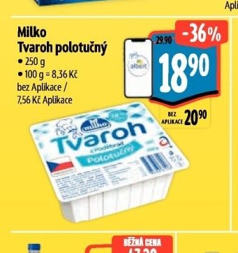 Milko Tvaroh polotučný